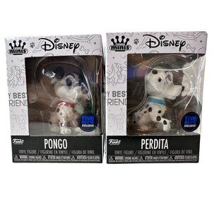 Disney Funko Minis Pongo & Perdita Vinyl Figures Exclusive 101‎ Dalmatians NEW